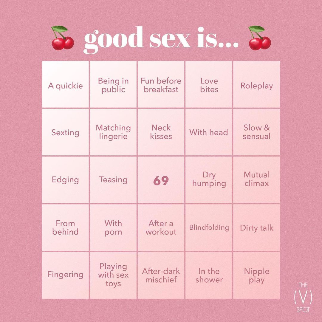 Good sex is...